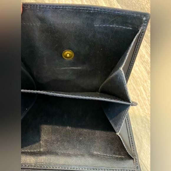 Celine Vintage Black Wallet! Gold flap hardware.RARE - Picture 7 of 7